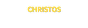 Der Vorname Christos