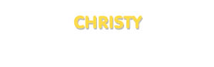 Der Vorname Christy