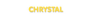 Der Vorname Chrystal