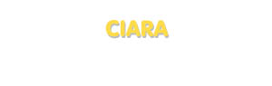 Der Vorname Ciara