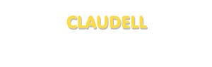 Der Vorname Claudell