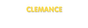 Der Vorname Clemance