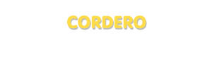Der Vorname Cordero