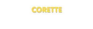 Der Vorname Corette