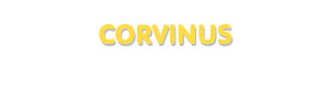 Der Vorname Corvinus