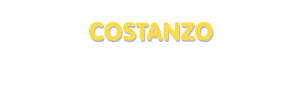 Der Vorname Costanzo