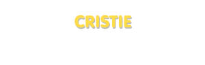 Der Vorname Cristie