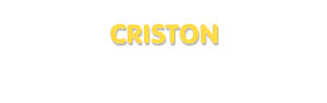 Der Vorname Criston