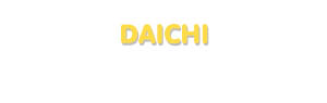 Der Vorname Daichi