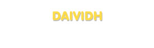 Der Vorname Daividh