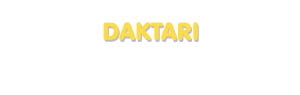 Der Vorname Daktari