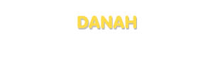 Der Vorname Danah