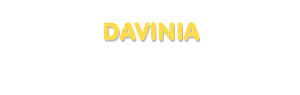 Der Vorname Davinia