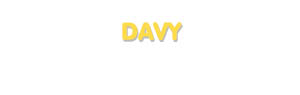 Der Vorname Davy