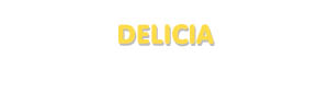 Der Vorname Delicia
