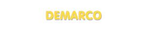 Der Vorname Demarco