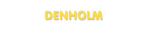 Der Vorname Denholm