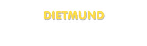 Der Vorname Dietmund