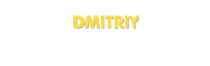 Der Vorname Dmitriy