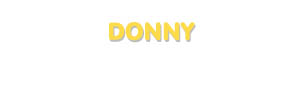 Der Vorname Donny