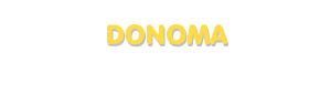 Der Vorname Donoma