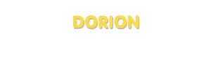 Der Vorname Dorion