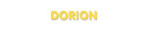 Der Vorname Dorion