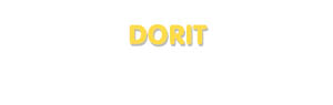 Der Vorname Dorit
