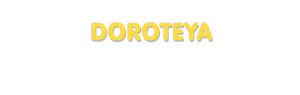 Der Vorname Doroteya