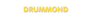 Der Vorname Drummond
