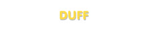 Der Vorname Duff
