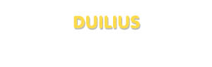 Der Vorname Duilius