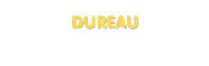 Der Vorname Dureau
