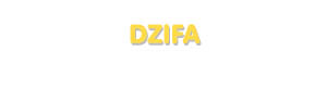 Der Vorname Dzifa