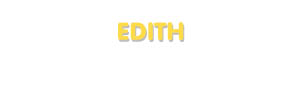 Der Vorname Edith