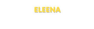 Der Vorname Eleena