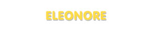 Der Vorname Eleonore