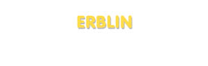 Der Vorname Erblin