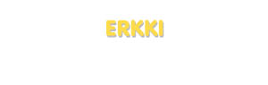 Der Vorname Erkki