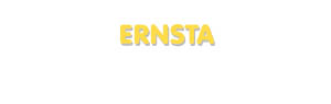 Der Vorname Ernsta