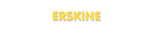 Der Vorname Erskine