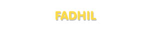 Der Vorname Fadhil