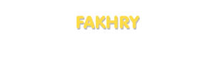 Der Vorname Fakhry