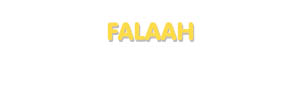 Der Vorname Falaah