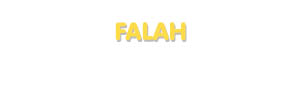 Der Vorname Falah