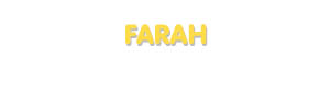 Der Vorname Farah