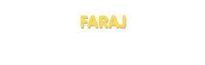 Der Vorname Faraj