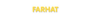 Der Vorname Farhat