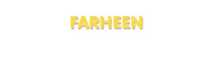 Der Vorname Farheen