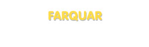 Der Vorname Farquar